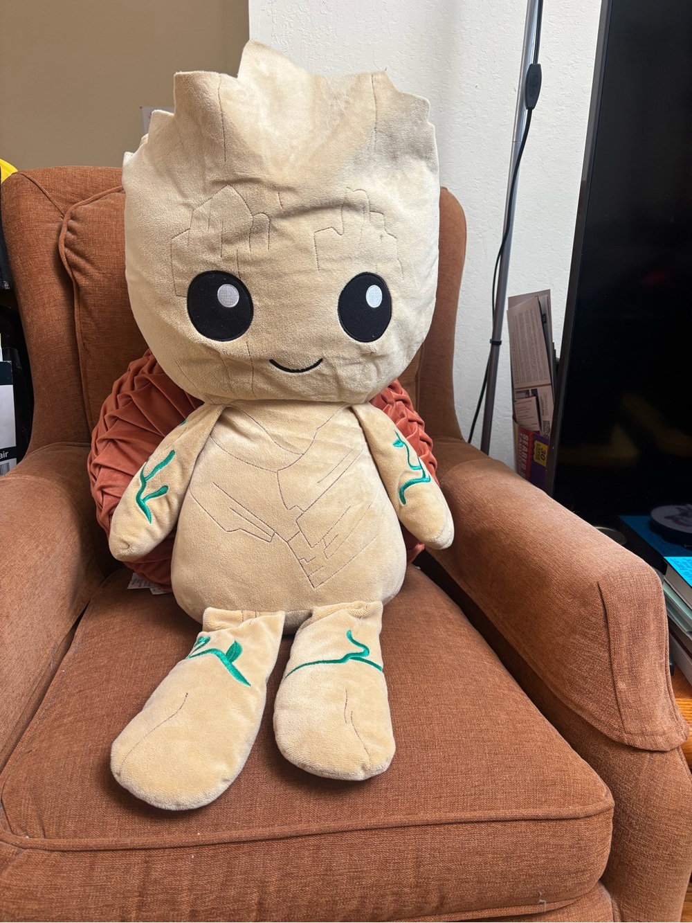 Marvel Guardians Of The Galaxy Baby Groot 22 Inch Plush - BoxLunch Exclusive - Picture 1 of 9
